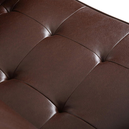 Malinta Club Chair, Medium, Dark Brown + Espresso