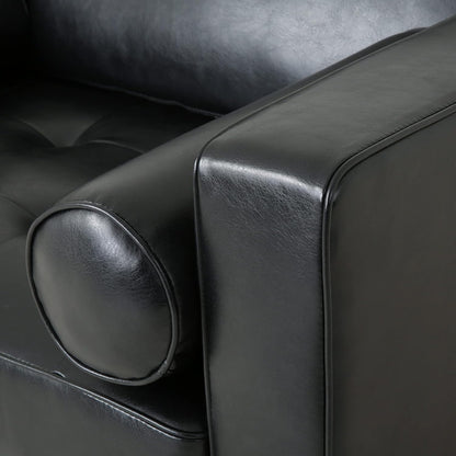 Malinta Club Chair, Midnight + Espresso