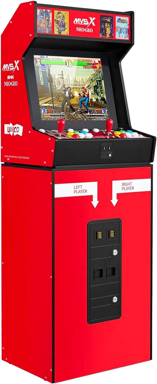 MVSX Arcade Machine and Base Combo, Pre-Loaded 50 SNK Retro Arcade Games