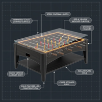 42” Foosball Coffee Table, Soccer, Accessories Included by — How It Works