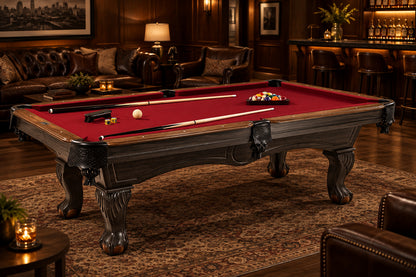 Drop Pocket Pool Table with Complete Accessory Set