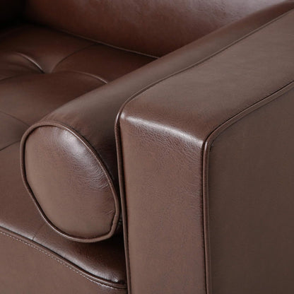 Malinta Club Chair, Medium, Dark Brown + Espresso