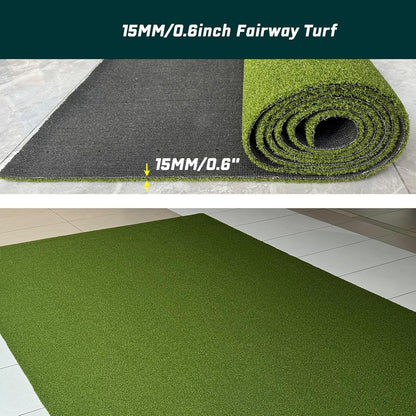 Golf Simulator Turf Flooring, Golf Mat for Indoor, Golf Simulator Accessories, Putting Turf 10 X 6Ft