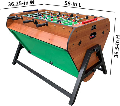Triplex 55″ Telescopic Rods 3-In-1 Swivel Multi-Game Table