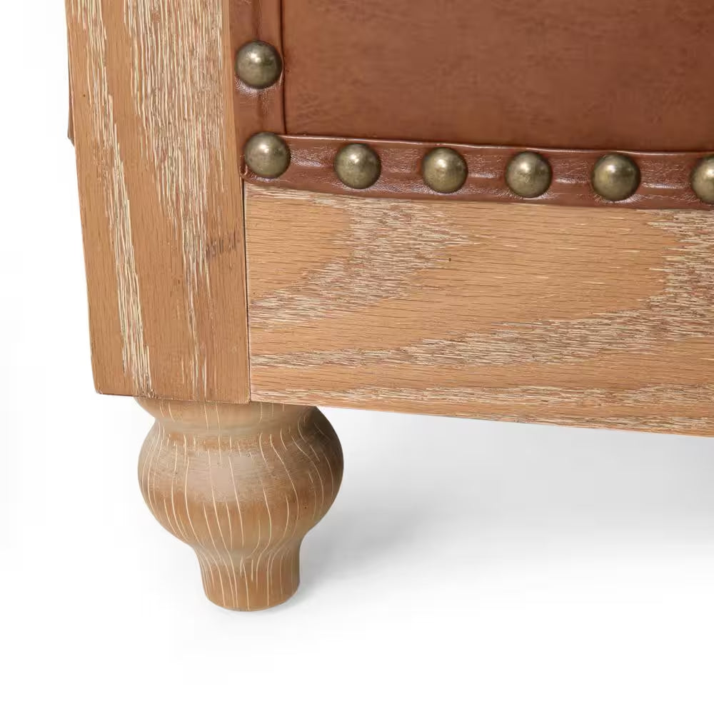 Glencoe Cognac Tufted Club Chair