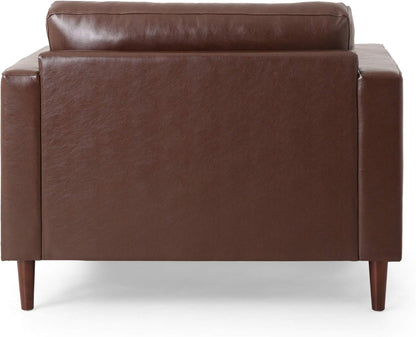 Malinta Club Chair, Medium, Dark Brown + Espresso