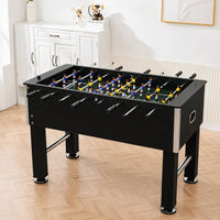 Foosball Table Built for Family Game Nights, Stainless Steel Rods, MDF Cabinet, Cross Support Frame