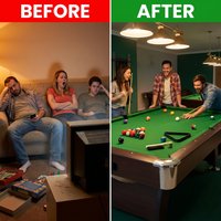 Pool Table 8 Feet Full Optional – Vintage Green — Before & After