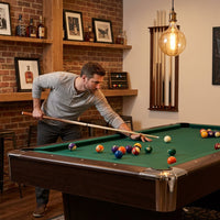Pool Table 8 Feet Full Optional – Vintage Green — Lifestyle