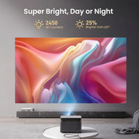 DBOX02 4K Laser Projector for Home Theater, Google TV, Auto Focus, Smart Home Cinema