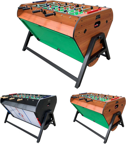 Triplex 55″ Telescopic Rods 3-In-1 Swivel Multi-Game Table