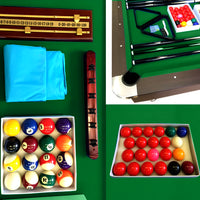 Pool Table Built for Consistent Gameplay, Automatic Ball Return, Adjustable Legs, Complete Accessory Set