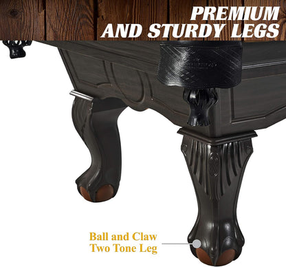 Drop Pocket Pool Table with Complete Accessory Set