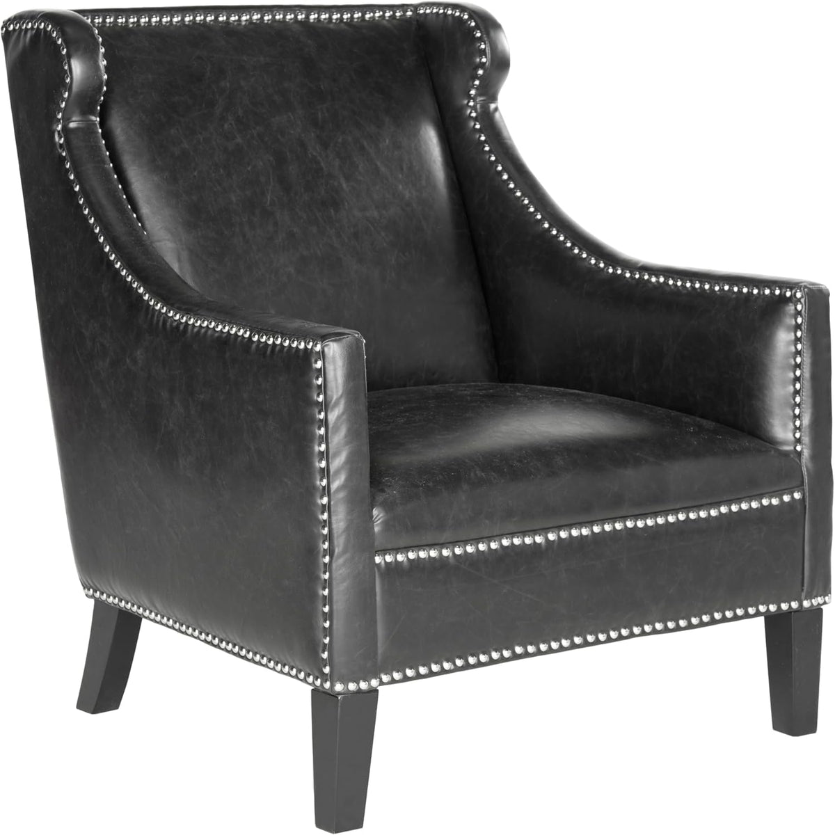 SAFAVIEH Mercer Collection Mckinley Club Chair, Antique Black