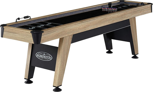 Barrington 9Ft Shuffleboard Table with Scratch-Resistant Playfield and 8 Puck Set