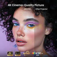 DBOX02 4K Laser Projector for Home Theater, Google TV, Auto Focus, Smart Home Cinema