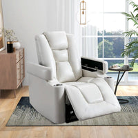 Home Theater Recliner Built for Movie Night Comfort, USB Charging, Dual Cup Holders, Arm Storage