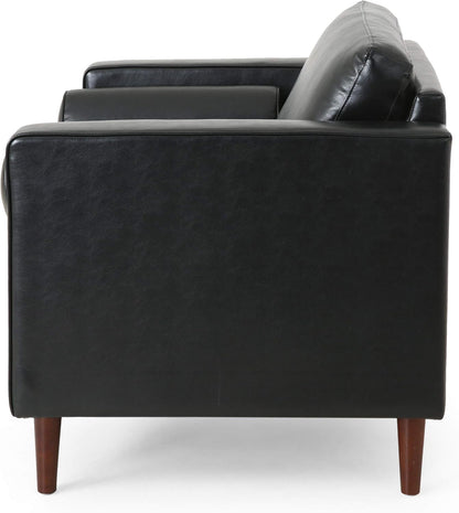 Malinta Club Chair, Midnight + Espresso